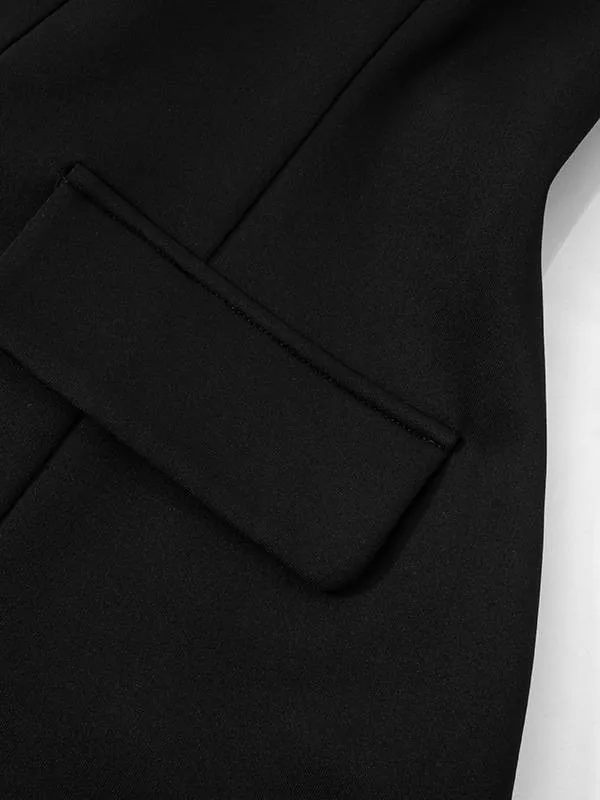 Flying Sleeve Deep V-neck Mini Dress