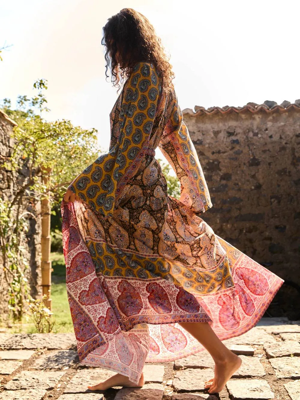 Unique Printed Maxi Dress