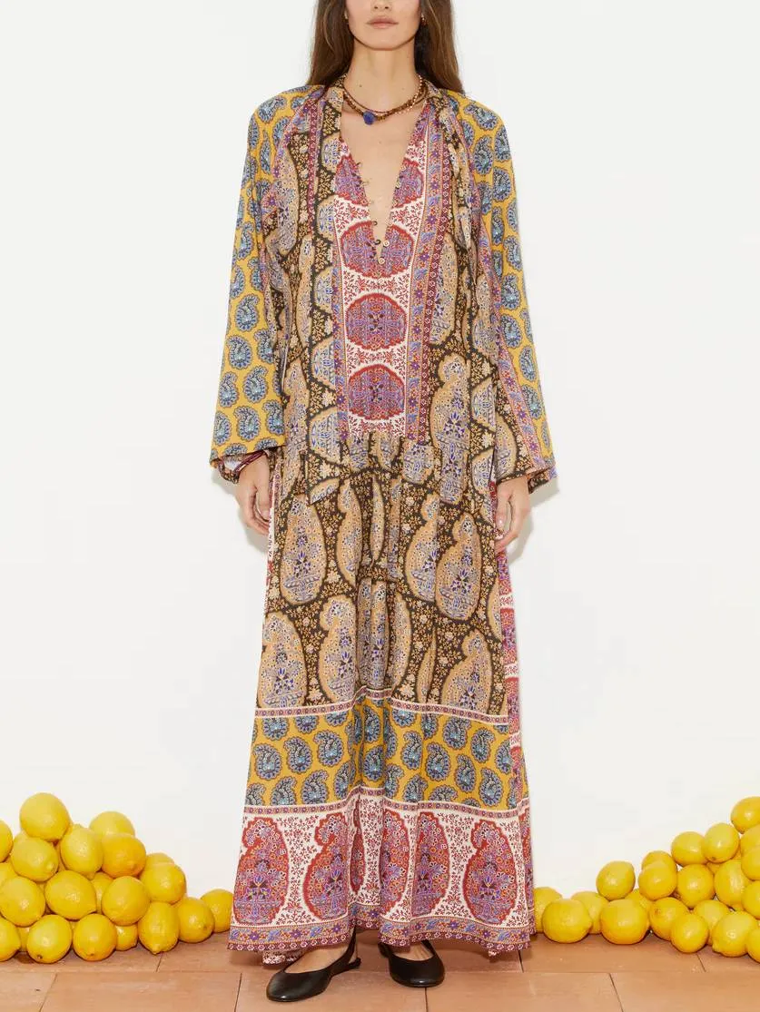 Unique Printed Maxi Dress