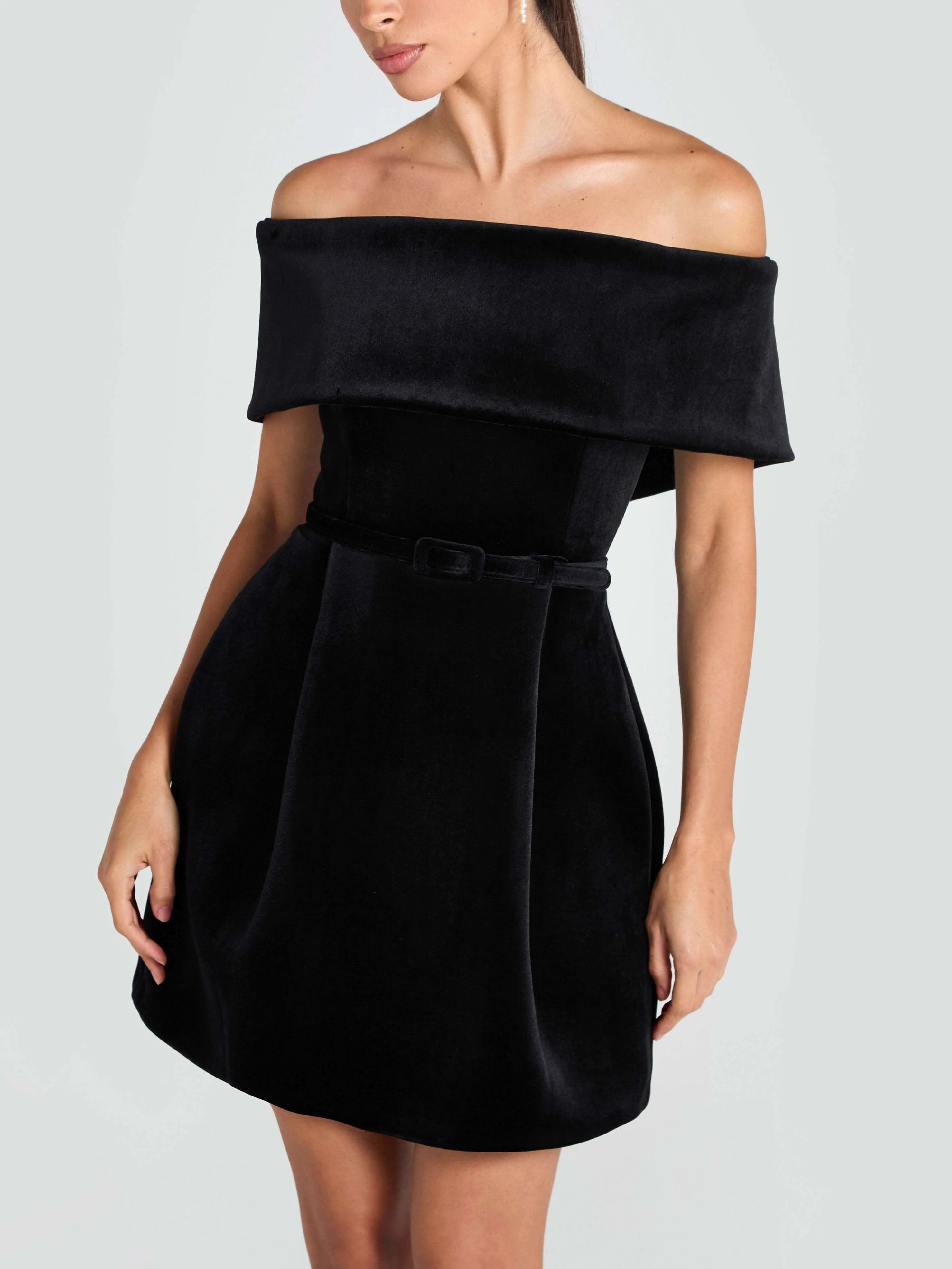Elegant Off-The-Shoulder Mini Dress