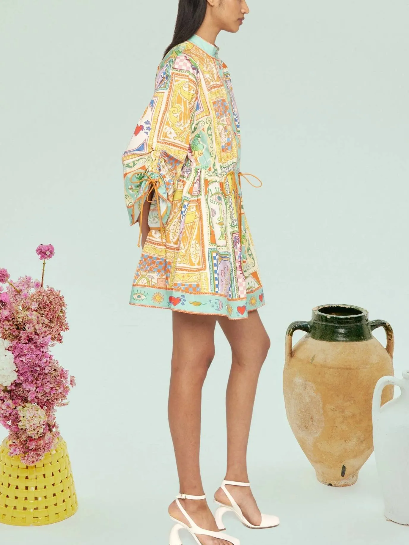 Unique Printed Mini Dress