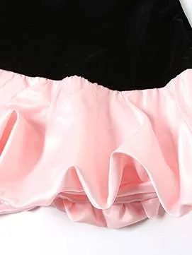 Velvet Tube Top With Bud Mini Dress