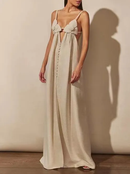 Flower Sling Holiday Dress