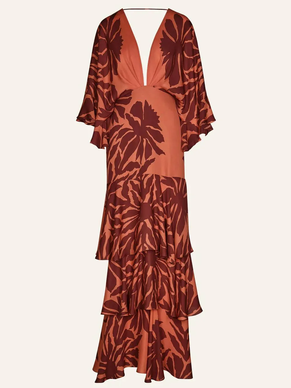 Vacation Style Unique Printed Maxi Dress