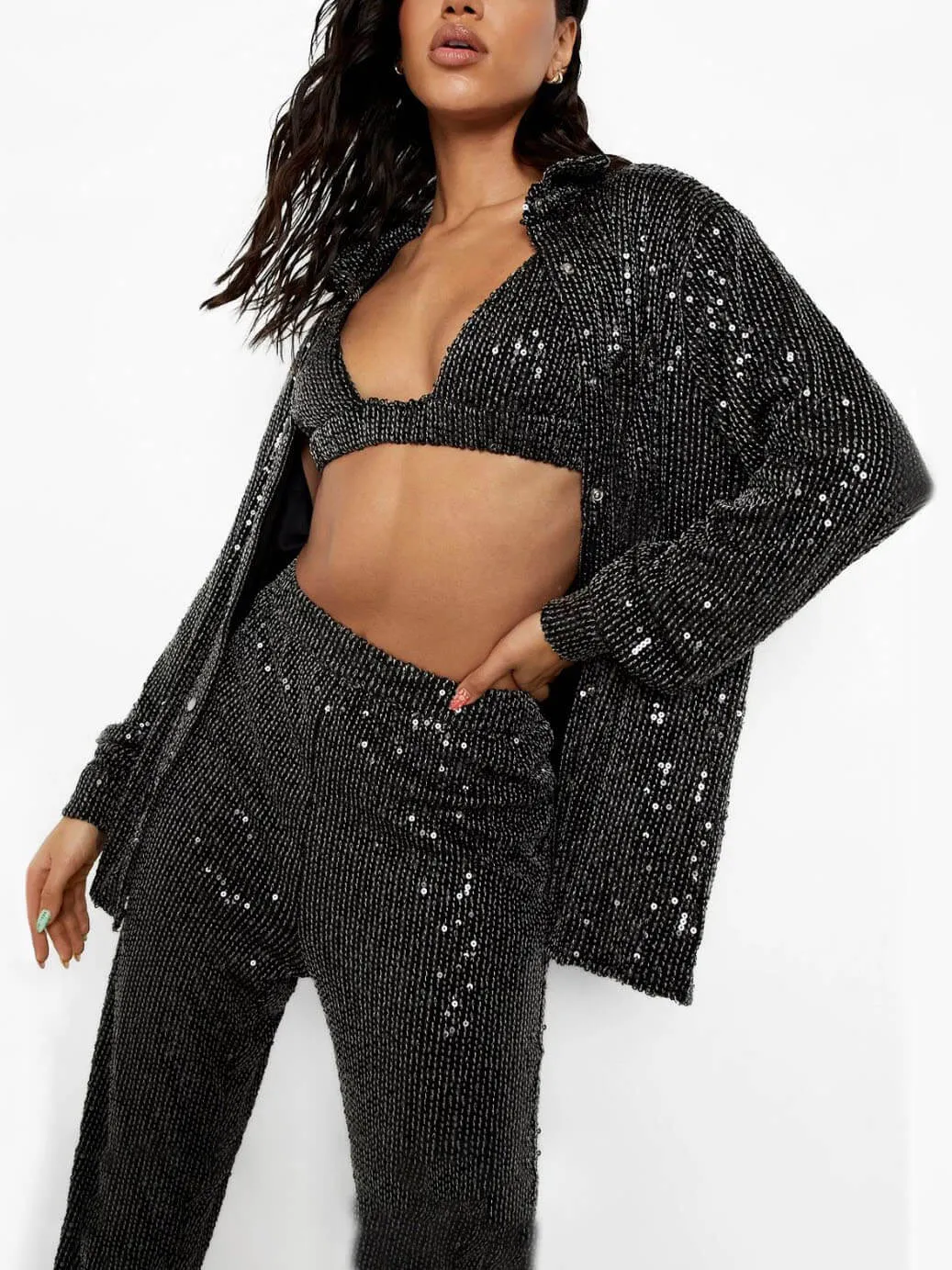 Sequined Camisole Top