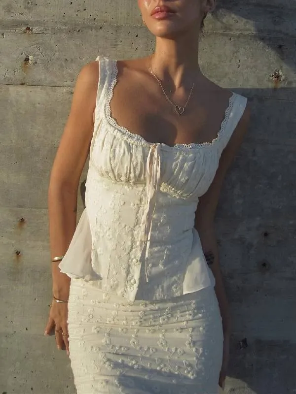 Lace-trim Camisole Top