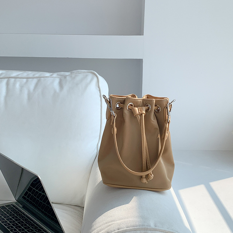 Drawstring Pleated Crossbody Shoulder Bag