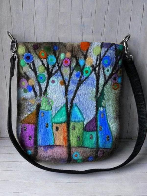 Women's fashion wild printed crossbody bag