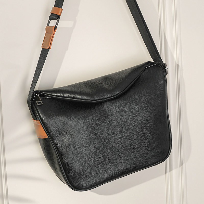 New Trendy Brand Youth Fashion Casual Men's Horizontal Small Square Messenger Bag