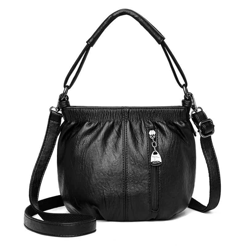Simple Bucket Bag Casual Purse Bag Shoulder Slung Bag