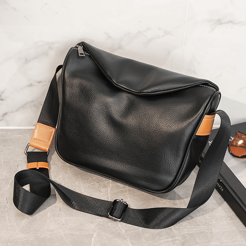 New Trendy Brand Youth Fashion Casual Men's Horizontal Small Square Messenger Bag