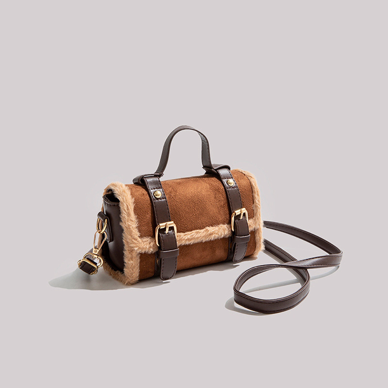 New Niche High-level Hand-held Plush Bag