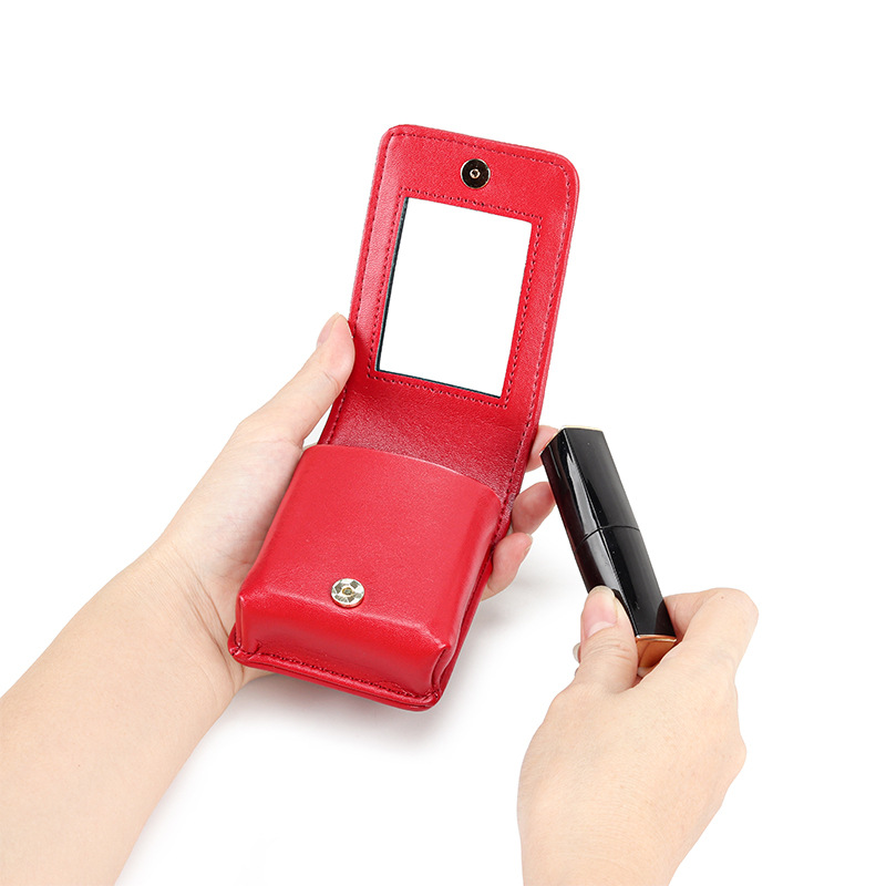 Real Leather Lipstick Bag