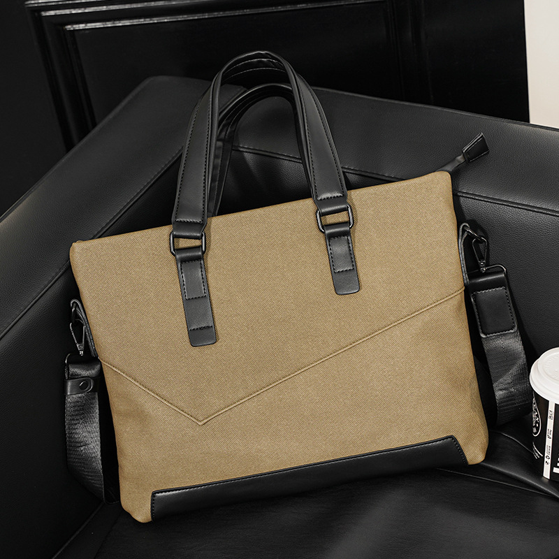 Large Capacity Men's Casual Light Business Travel Documents Diagonal Briefcase